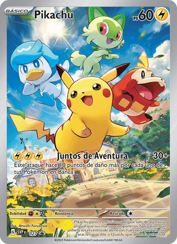 Pikachu, carta 027 di SVP Black Star Promos