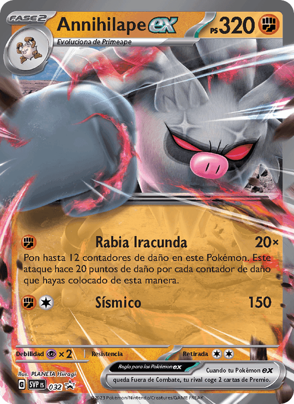 Annihilape ex, carta 032 di SVP Black Star Promos