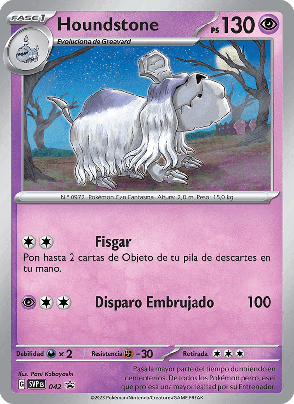 Houndstone, carta 042 di SVP Black Star Promos