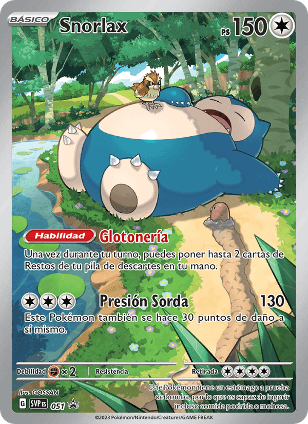 Snorlax, carte 051 de SVP Black Star Promos