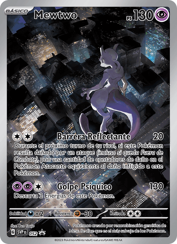 Mewtwo, carta 052 di SVP Black Star Promos