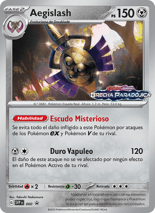 Aegislash, carte 060 de SVP Black Star Promos