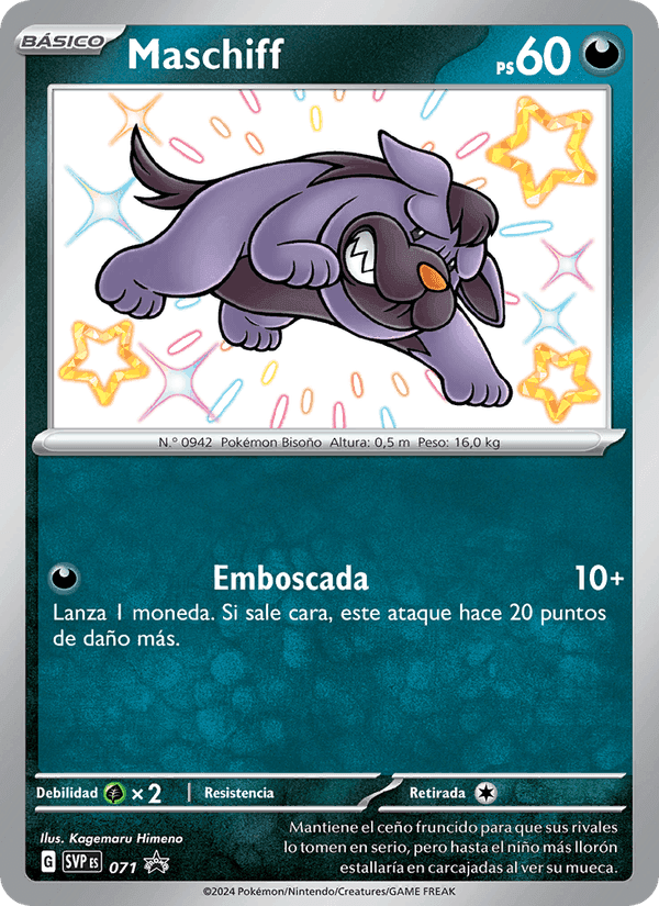 Maschiff, carta 071 de SVP Black Star Promos