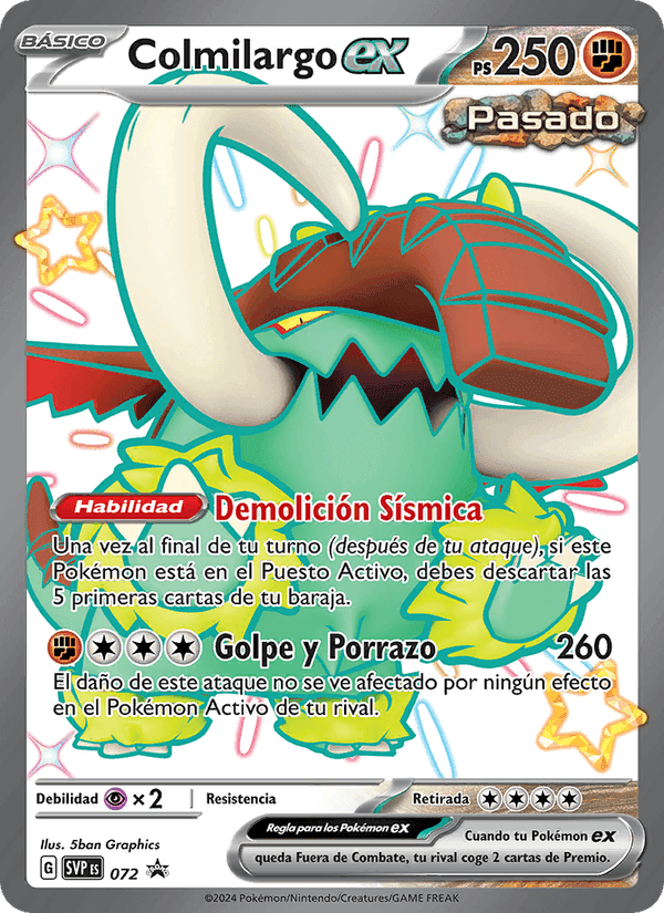 Colmilargo ex, carta 072 de SVP Black Star Promos