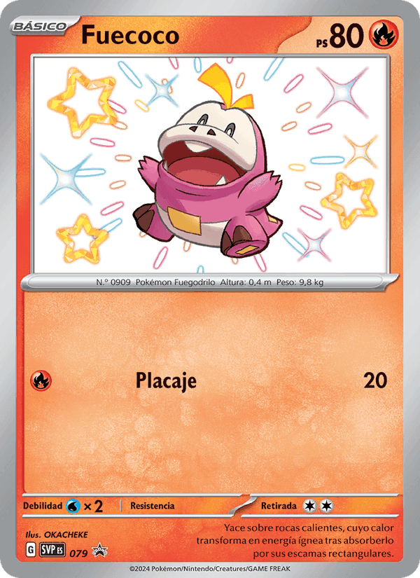 Fuecoco, carta 079 di SVP Black Star Promos