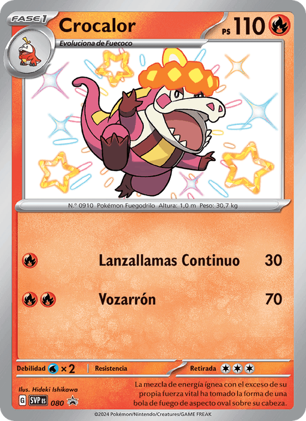 Crocalor, carta 080 de SVP Black Star Promos