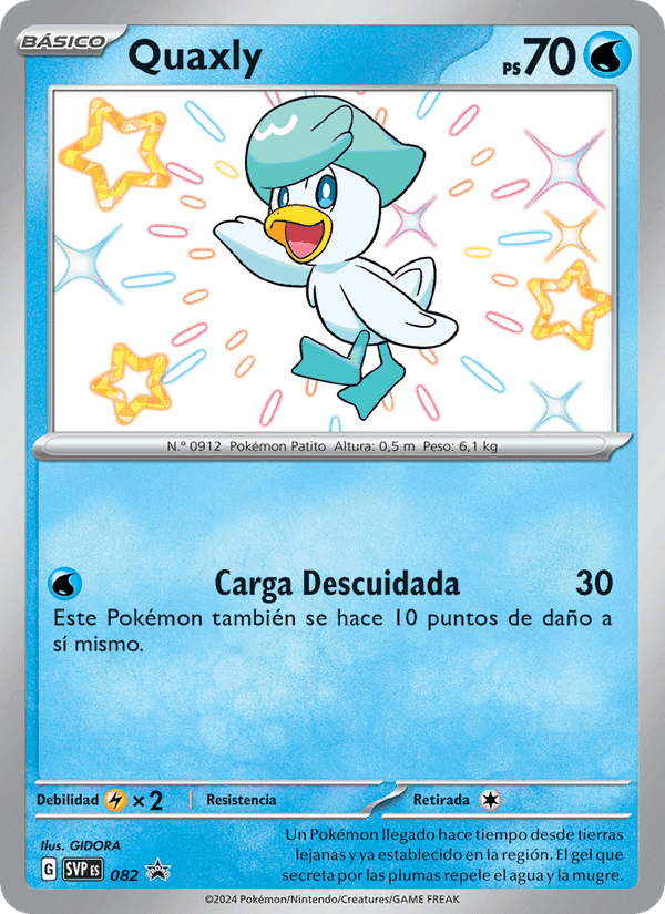 Quaxly, carta 082 de SVP Black Star Promos