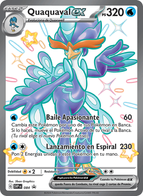 Quaquaval ex, carta 084 de SVP Black Star Promos