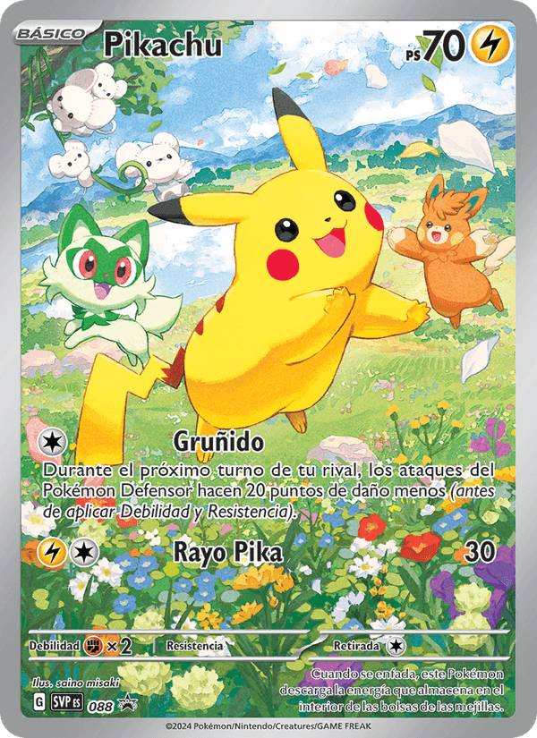 Pikachu, carta 088 de SVP Black Star Promos