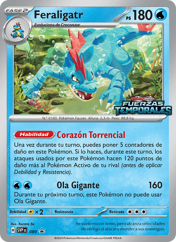 Feraligatr, carta 089 de SVP Black Star Promos