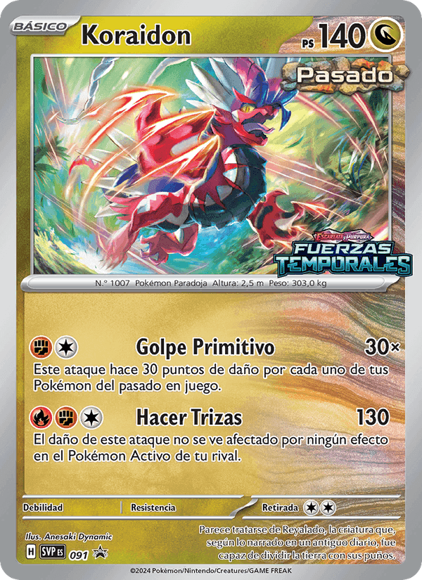 Koraidon, carta 091 de SVP Black Star Promos