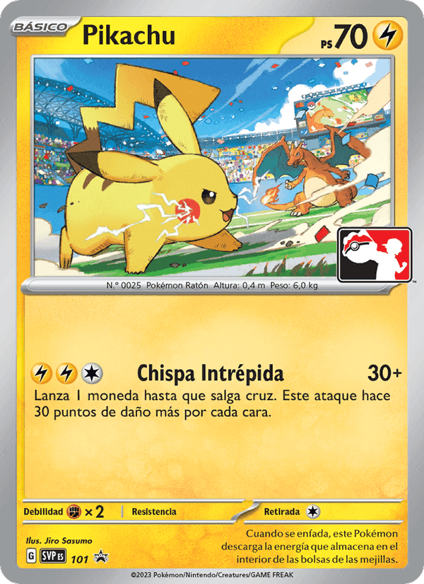 Pikachu, carta 101 de SVP Black Star Promos