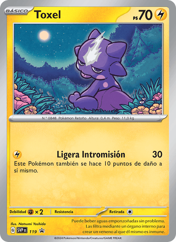 Toxel, carta 119 de SVP Black Star Promos