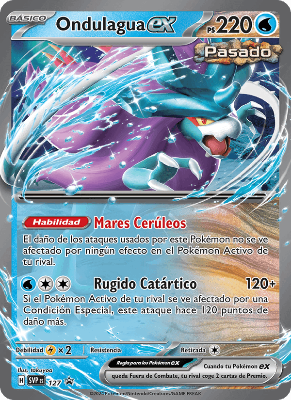 Ondulagua ex, carta 127 de SVP Black Star Promos