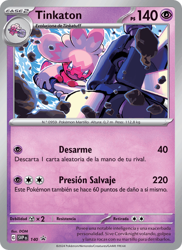 Tinkaton, card 140 from SVP Black Star Promos