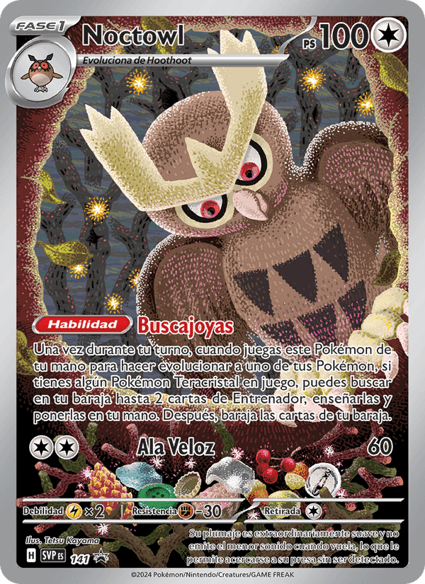 Noctowl, carta 141 de SVP Black Star Promos