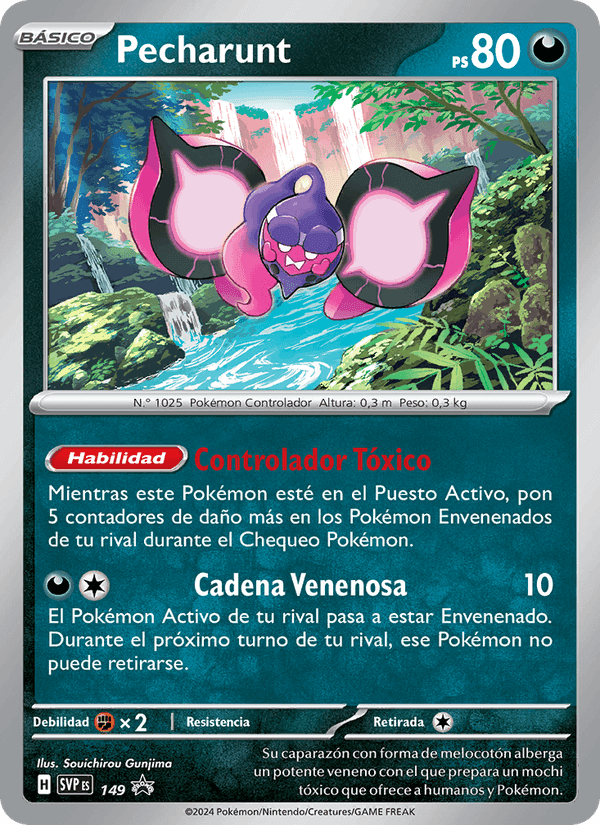 Pecharunt, carta 149 di SVP Black Star Promos