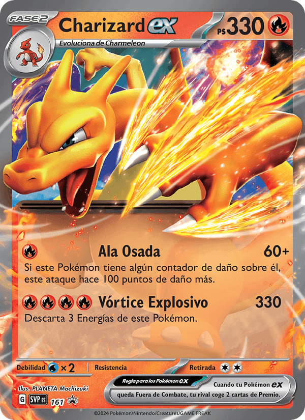 Charizard ex, carta 161 di SVP Black Star Promos