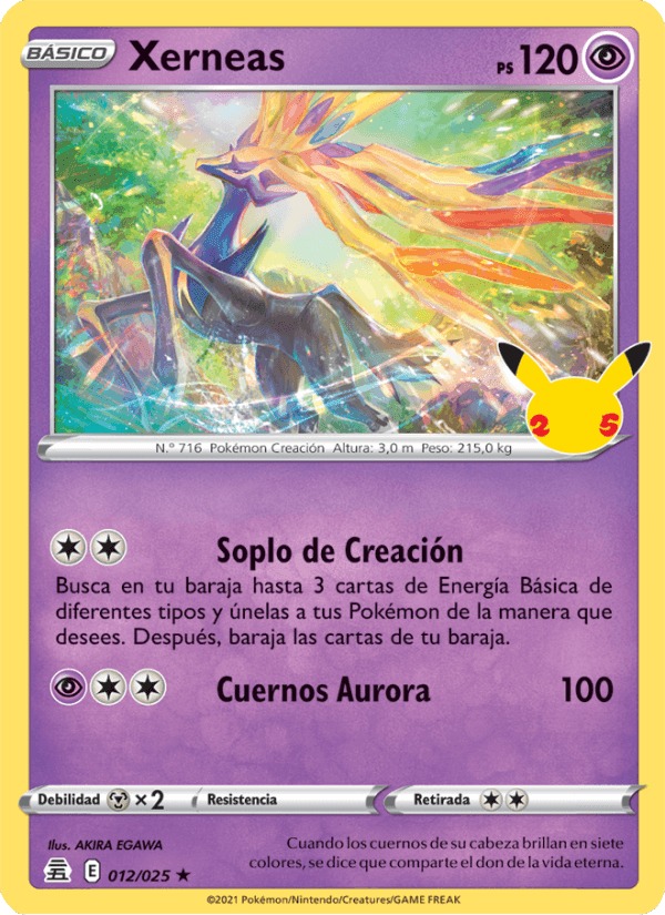 Xerneas, carta 12 di Celebraciones