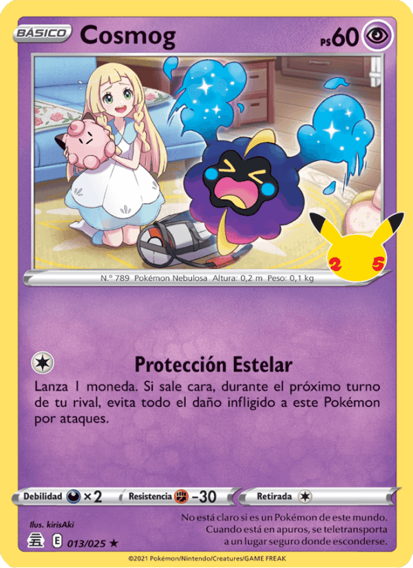 Cosmog, carta 13 de Celebraciones