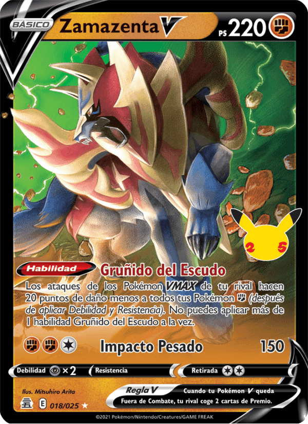 Zamazenta V, carta 18 de Celebraciones