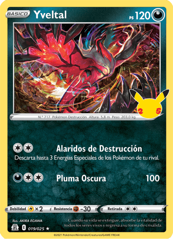 Yveltal, carta 19 de Celebraciones
