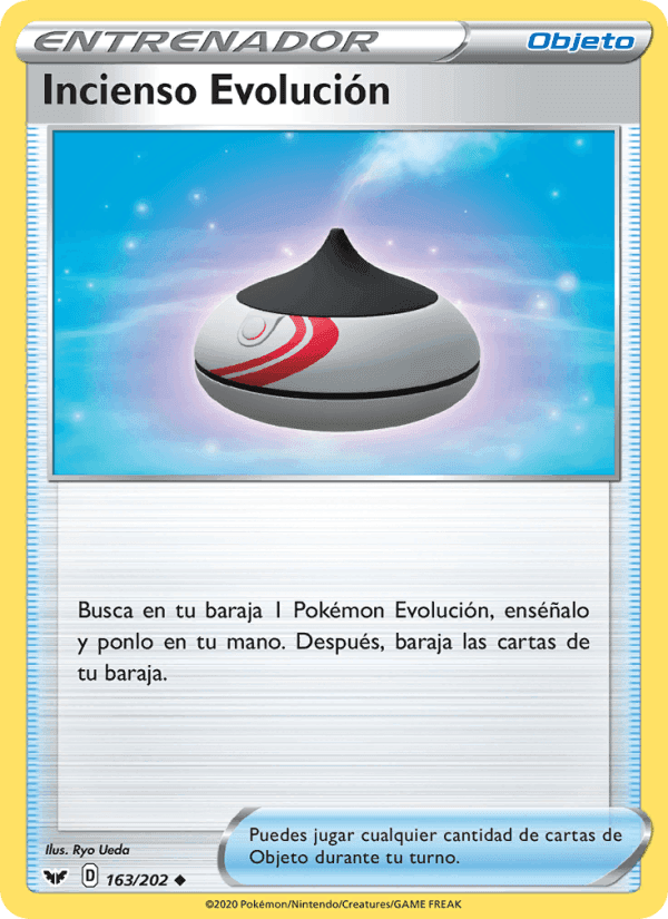 Incienso Evolución, card 163 from Espada y Escudo
