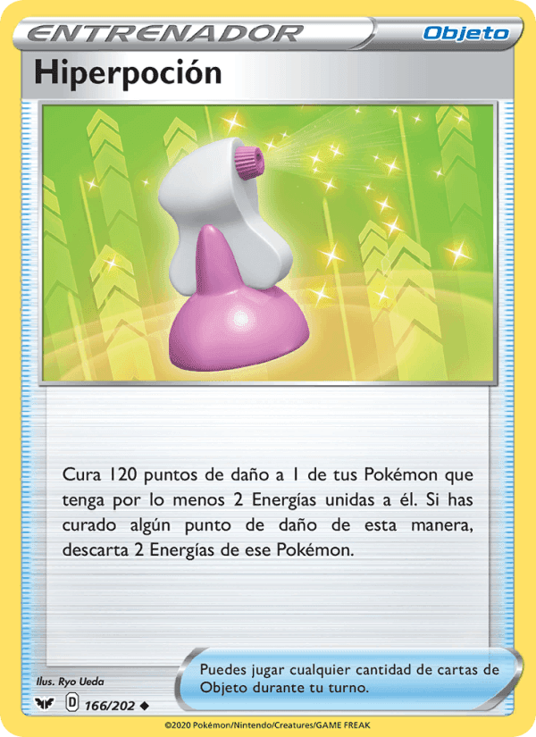 Hiperpoción, card 166 from Espada y Escudo