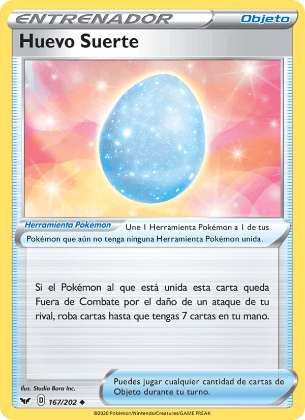 Huevo Suerte, carta 167 de Espada y Escudo