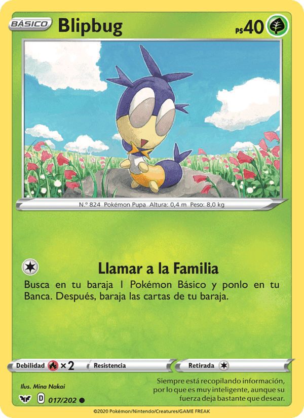 Blipbug, carta 17 di Espada y Escudo