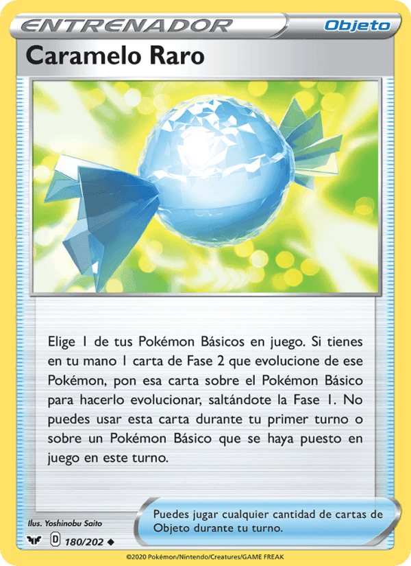 Caramelo Raro, carta 180 de Espada y Escudo