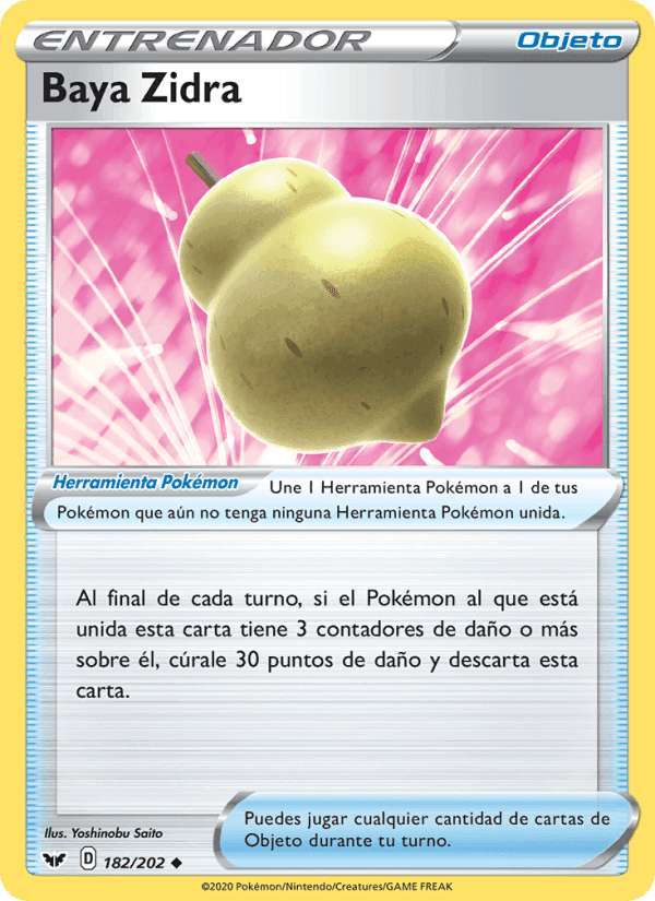 Baya Zidra, carta 182 di Espada y Escudo