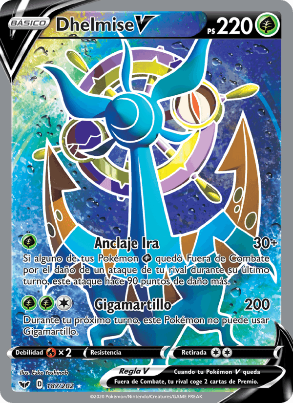 Dhelmise V, carta 187 de Espada y Escudo