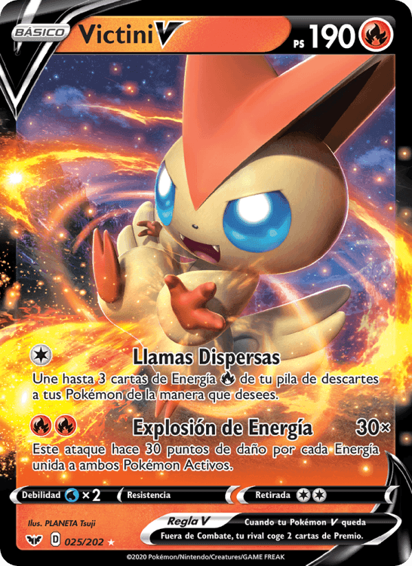 Victini V, carta 25 di Espada y Escudo