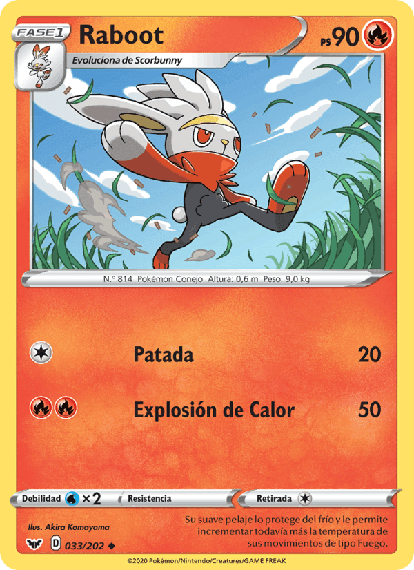 Raboot, card 33 from Espada y Escudo