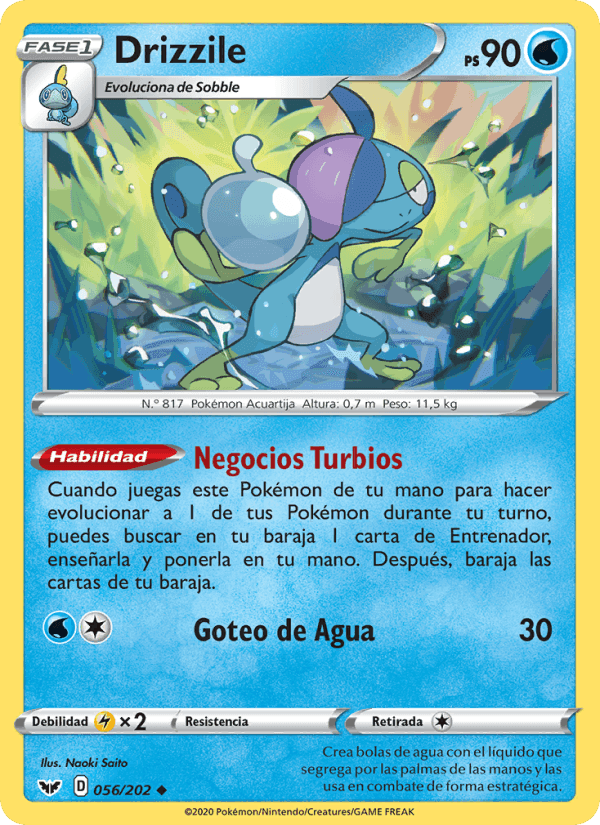 Drizzile, carta 56 di Espada y Escudo