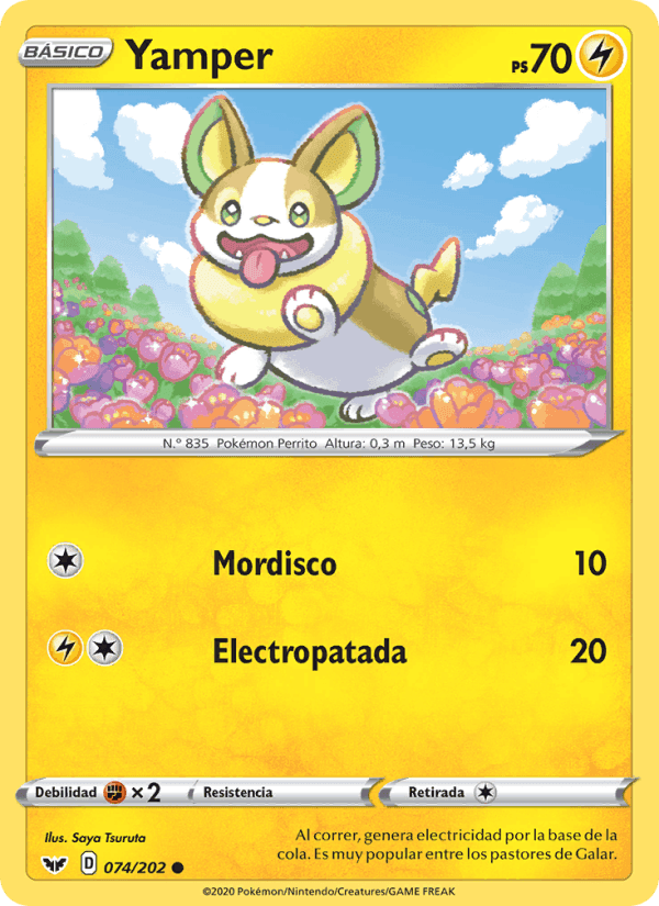 Yamper, card 74 from Espada y Escudo