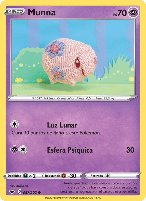 Munna, carta 87 di Espada y Escudo