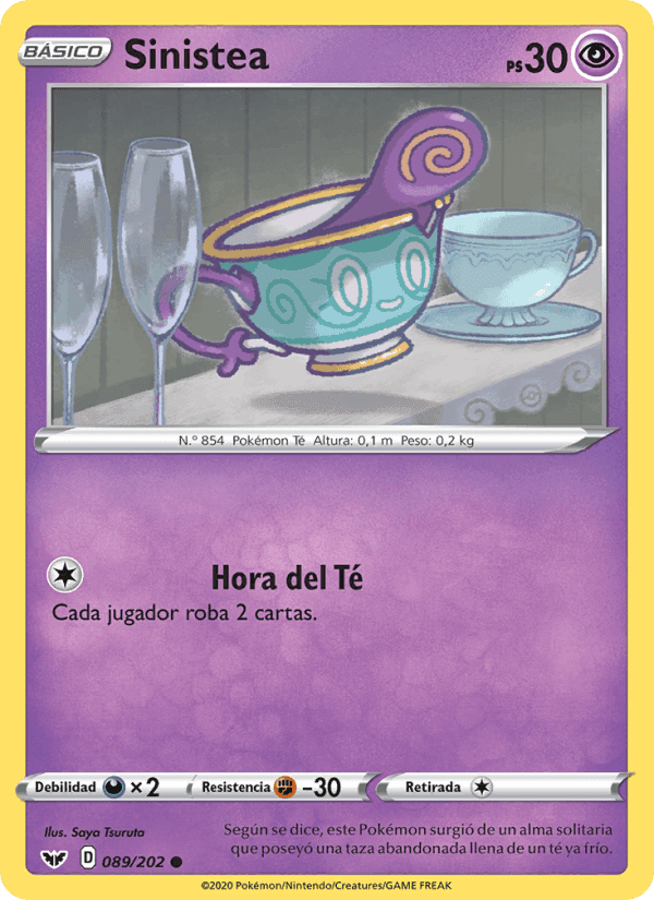 Sinistea, carta 89 de Espada y Escudo