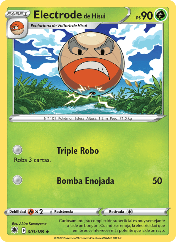 Electrode de Hisui, carta 003 de Resplandor Astral