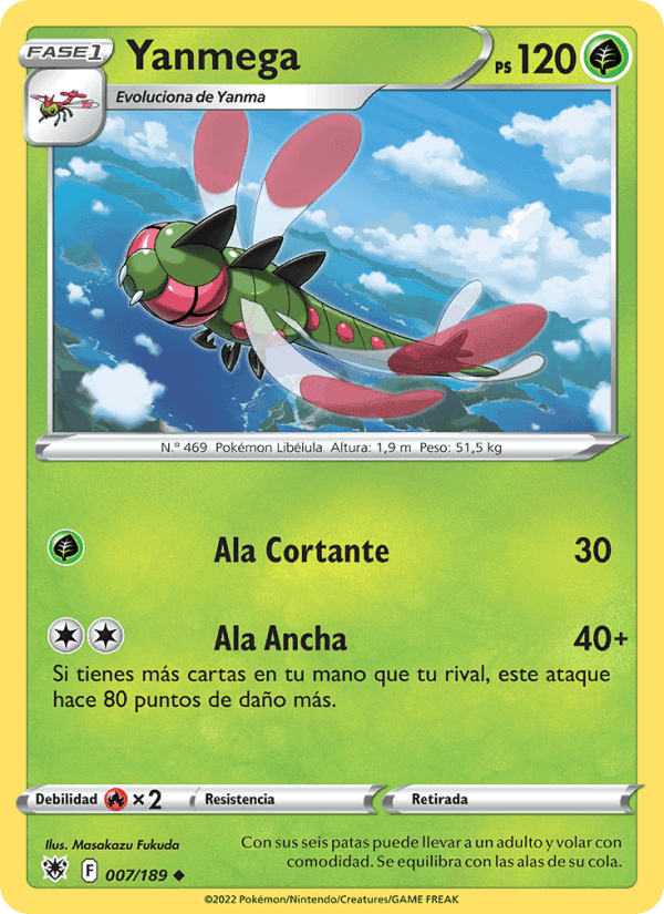 Yanmega, carte 007 de Resplandor Astral