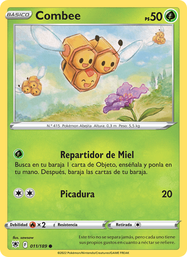 Combee, carta 011 de Resplandor Astral