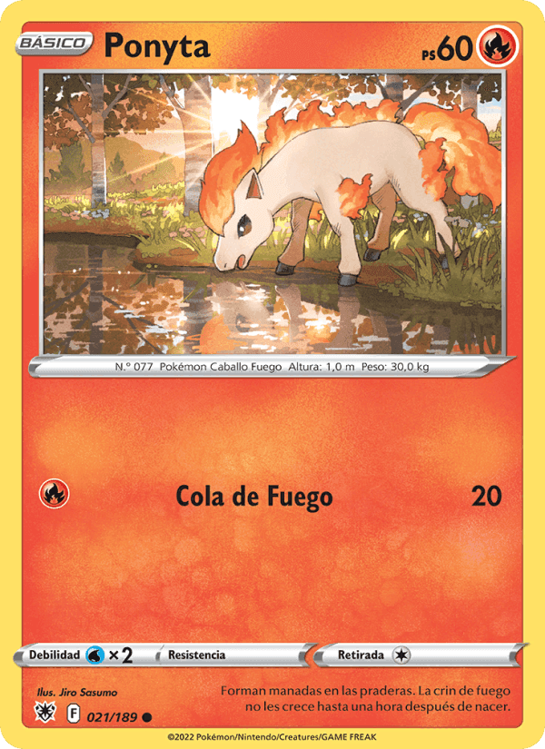 Ponyta, carte 021 de Resplandor Astral