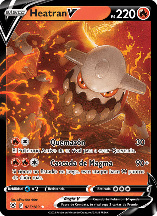 Heatran V, carte 025 de Resplandor Astral
