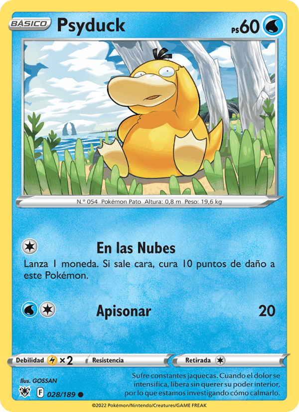 Psyduck, carta 028 de Resplandor Astral