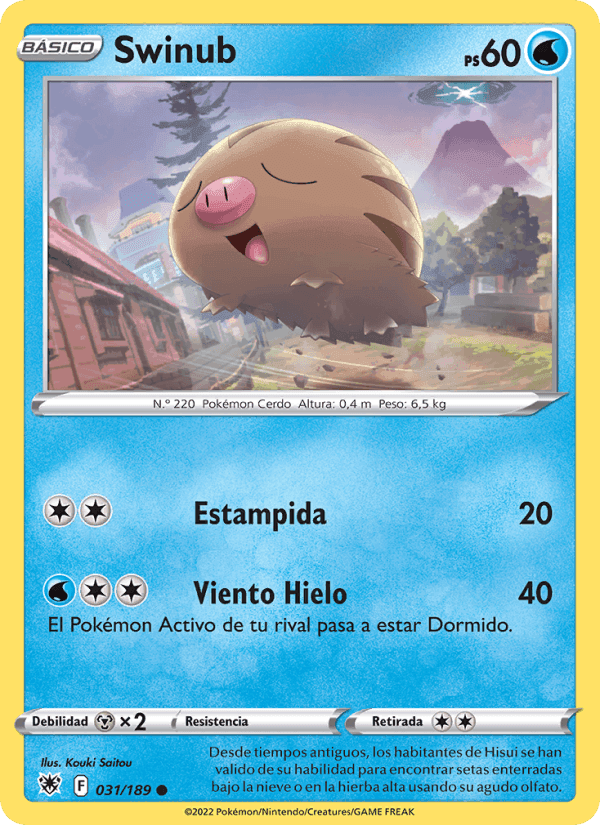 Swinub, card 031 from Resplandor Astral