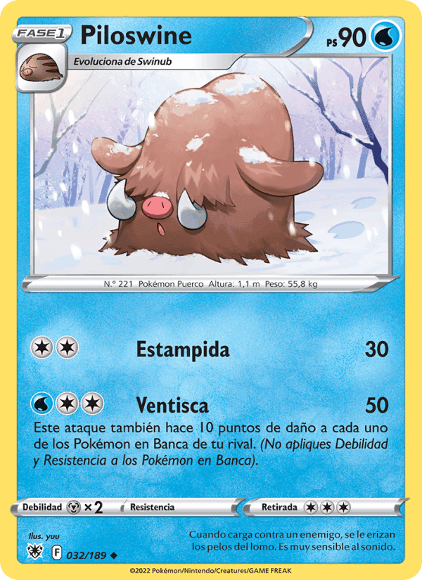 Piloswine, carte 032 de Resplandor Astral