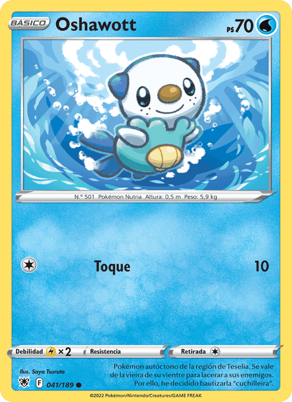 Oshawott, carta 041 de Resplandor Astral