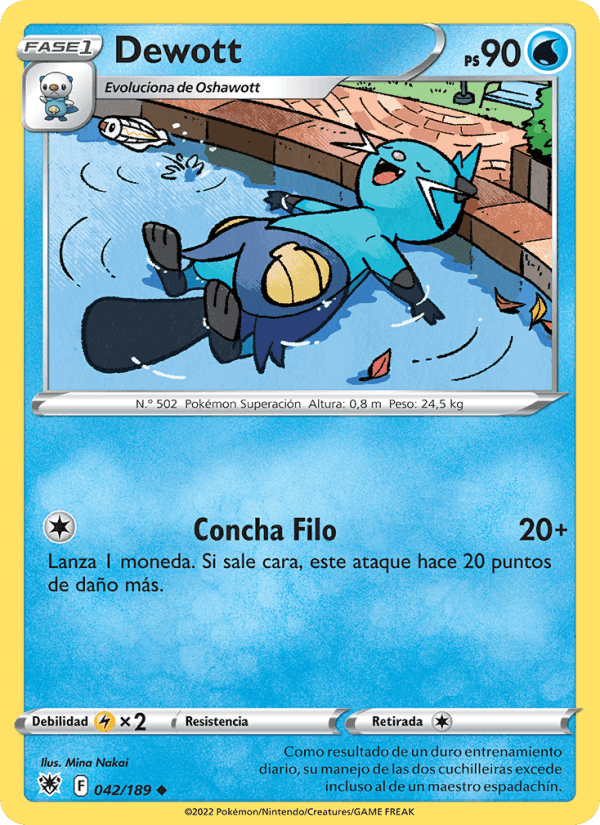 Dewott, carta 042 di Resplandor Astral