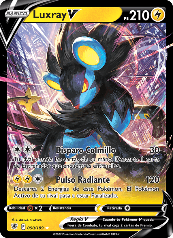 Luxray V, card 050 from Resplandor Astral
